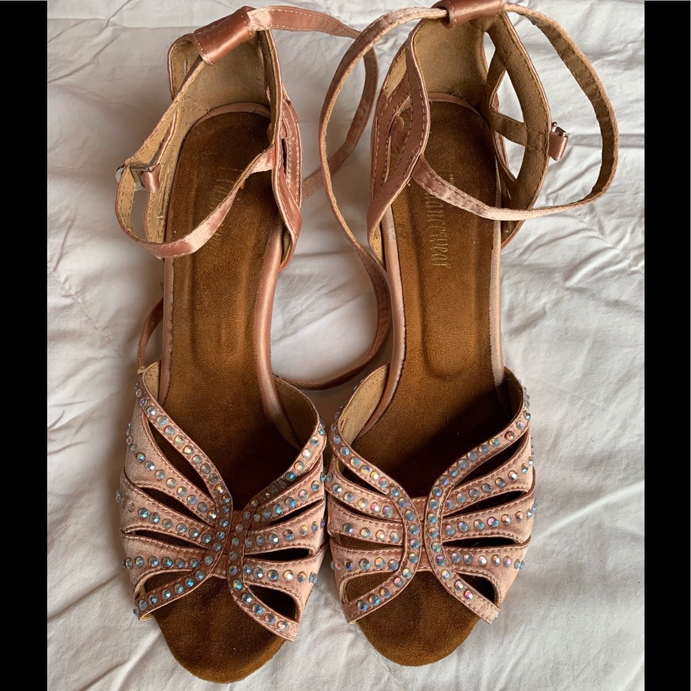T Dancewear Salsa Dancing Heels Size 9